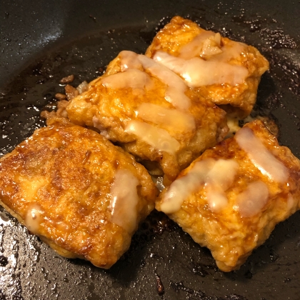 カリッジュワ♪肉詰め油揚げ