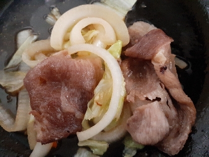 豚肉と玉ねぎの和風炒め