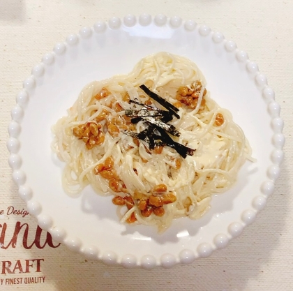 Guuママちゃん♪おそうめんでカッペリーニすごいアイデアꕀ\(｡> ᢦ <)ﾉ‎ ♡細い麺大好き！マヨソーメンに納豆が美味しくて驚きました！ʕ☉◡ ☉ʔ ♡♡♡