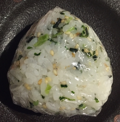 ツナマヨ、青菜ご飯にも合いますね♪とっても美味しかったです(o^^o)