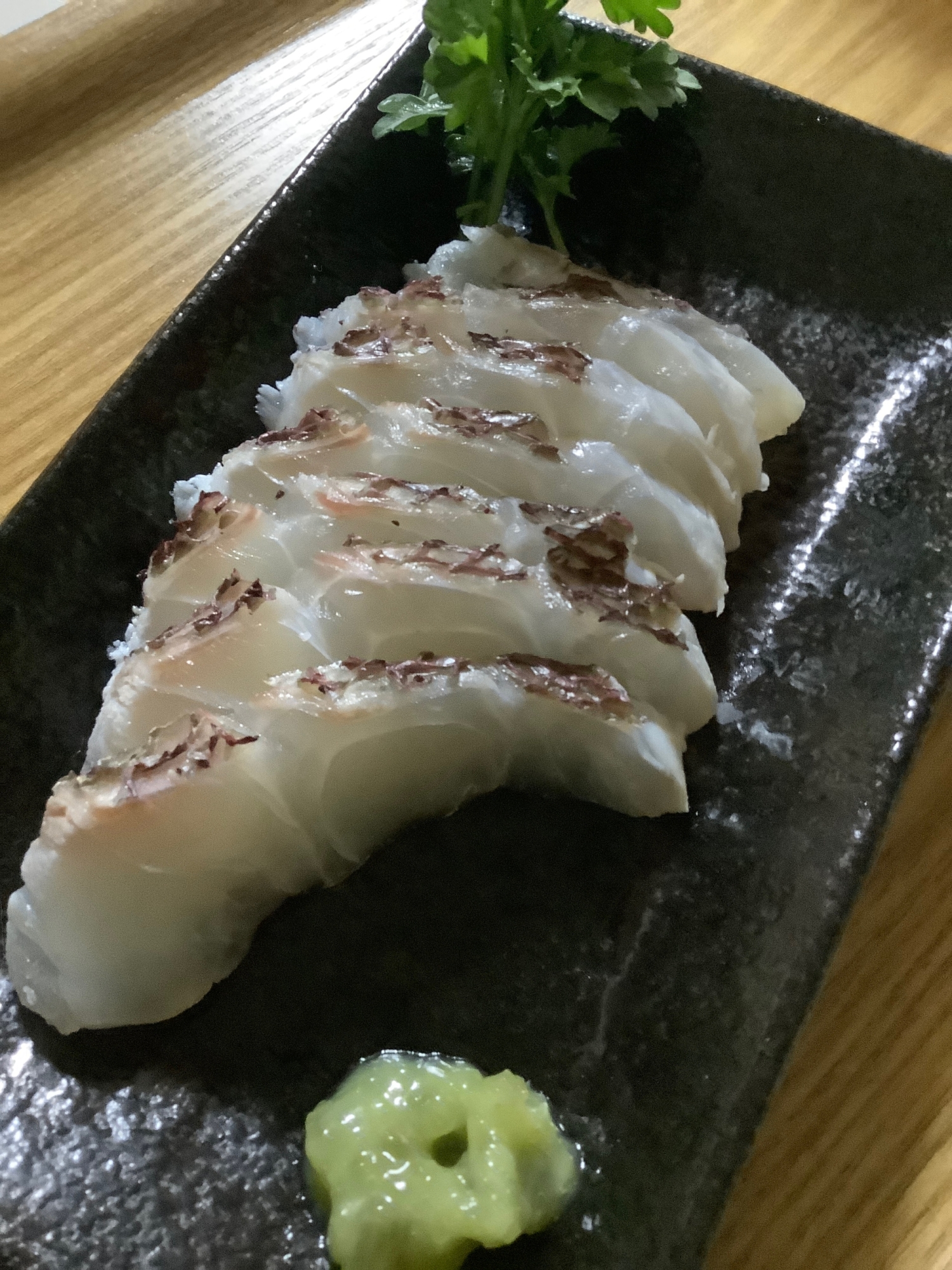 鯛のお刺身　湯霜造り