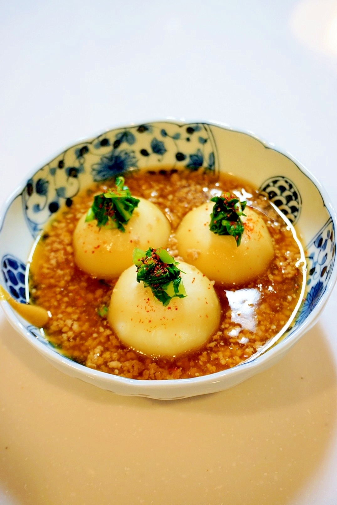 優しさに包まれたいなら!カブのそぼろ餡かけ