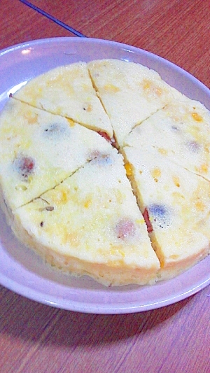 HMで作るウィンナーとコーンのケークサレ