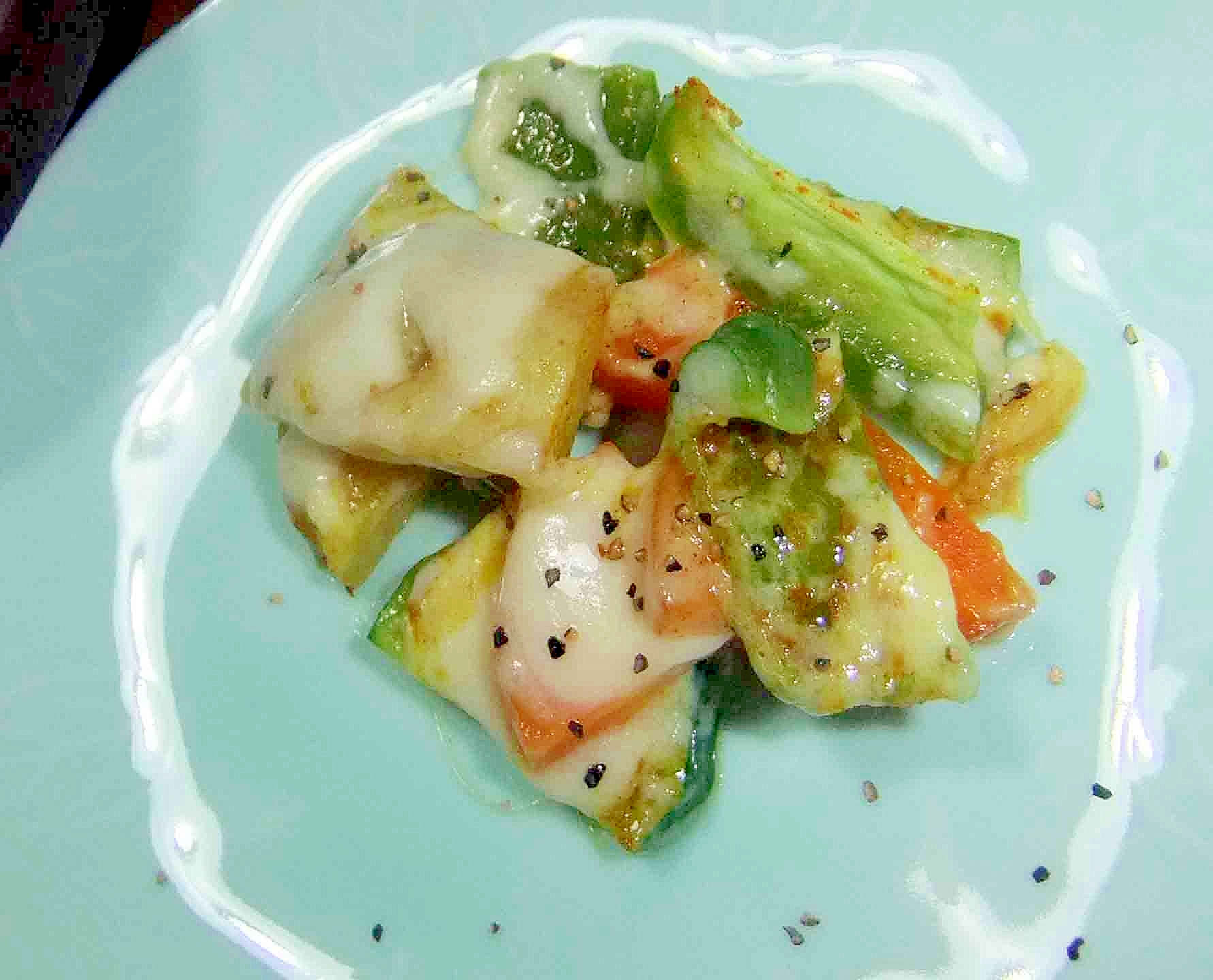 レンジで野菜のチーズ焼き