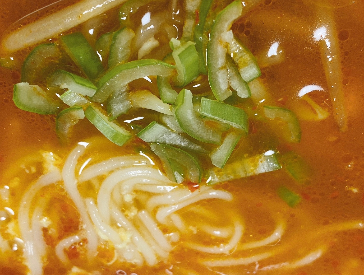 刺激がたまらない!ピリ辛にゅうめん⭐️