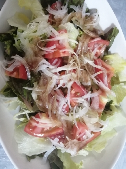 ゴーヤと玉ねぎのチキンサラダ♩
