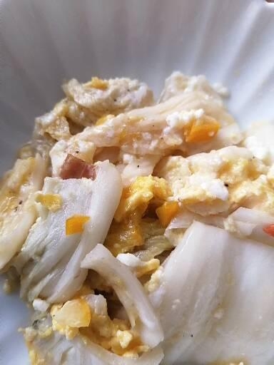白菜の漬物リメイク☆卵との炒め物