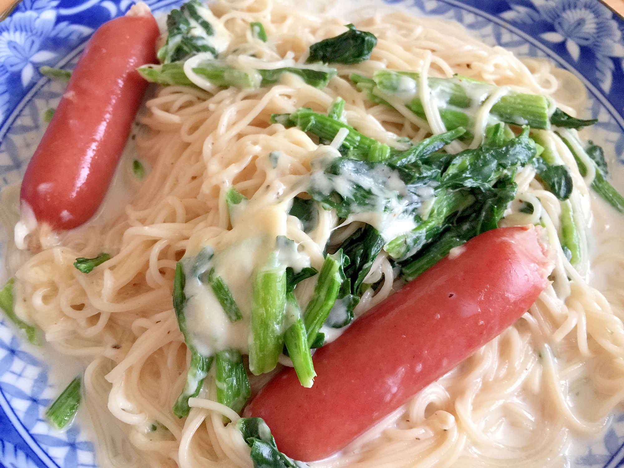 とろーりチーズのあったかミルクそうめん