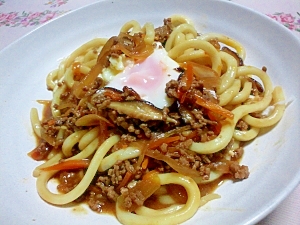 あんかけうどん（肉味噌味）