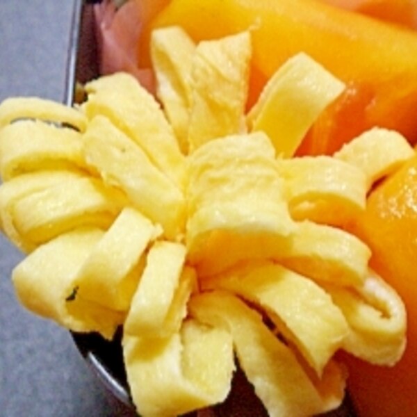 うす焼き卵の花 レシピ 作り方 By ブドウ マスカット 楽天レシピ うす焼き卵の花 レシピ 作り方 By ブドウ マスカット 楽天レシピ