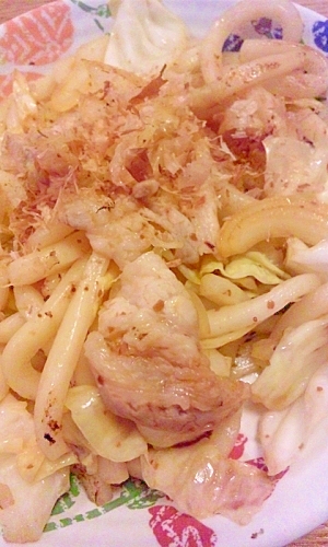 我が家の焼きうどん