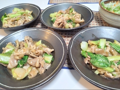 椎茸がなかったので舞茸で作らせて頂きました❢青梗菜好きにはたまらないメイン料理に♫ありがとうございました〜(⁎˃ᴗ˂⁎)