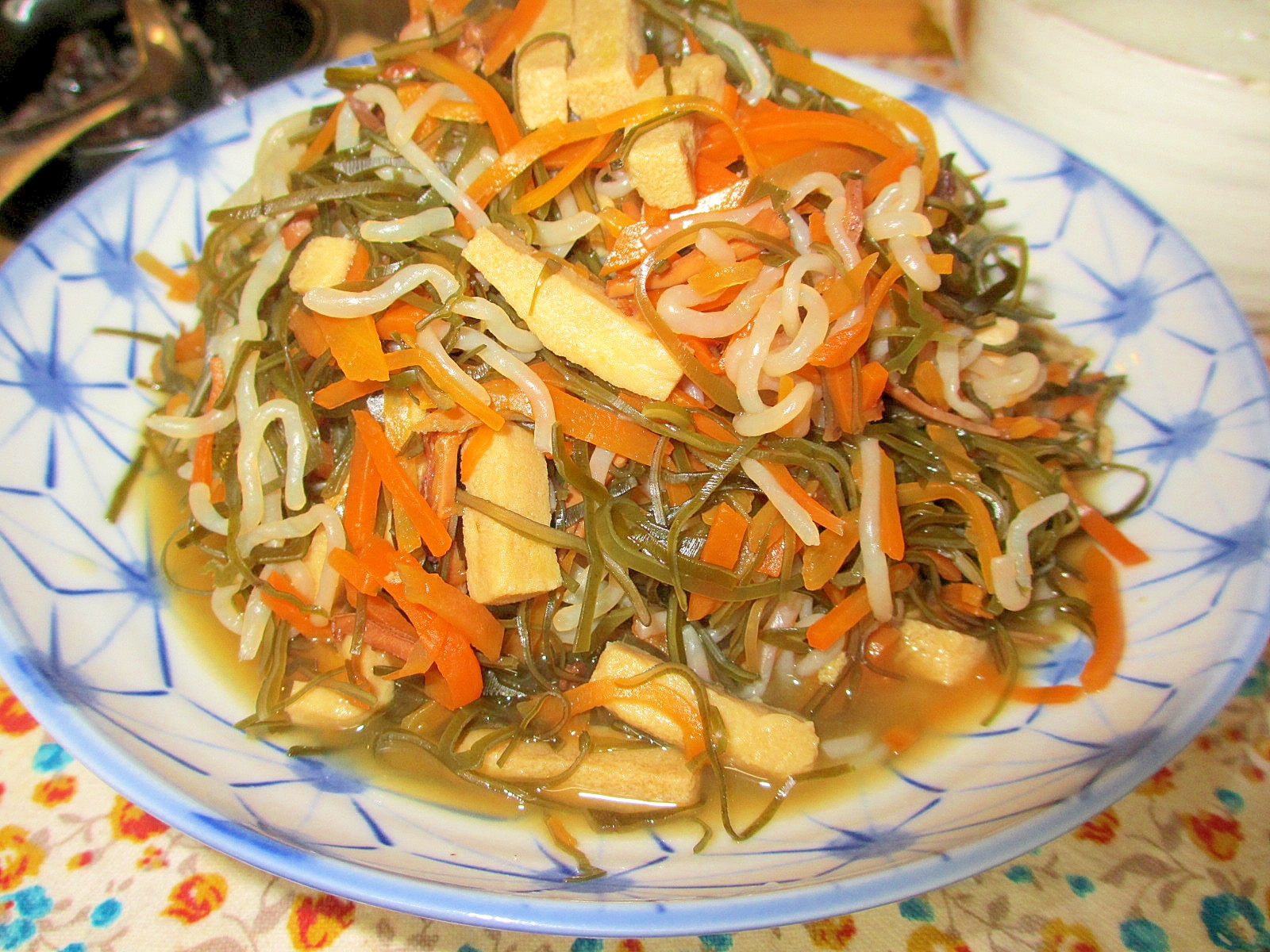 圧力鍋で切り昆布のスルメ醤油煮