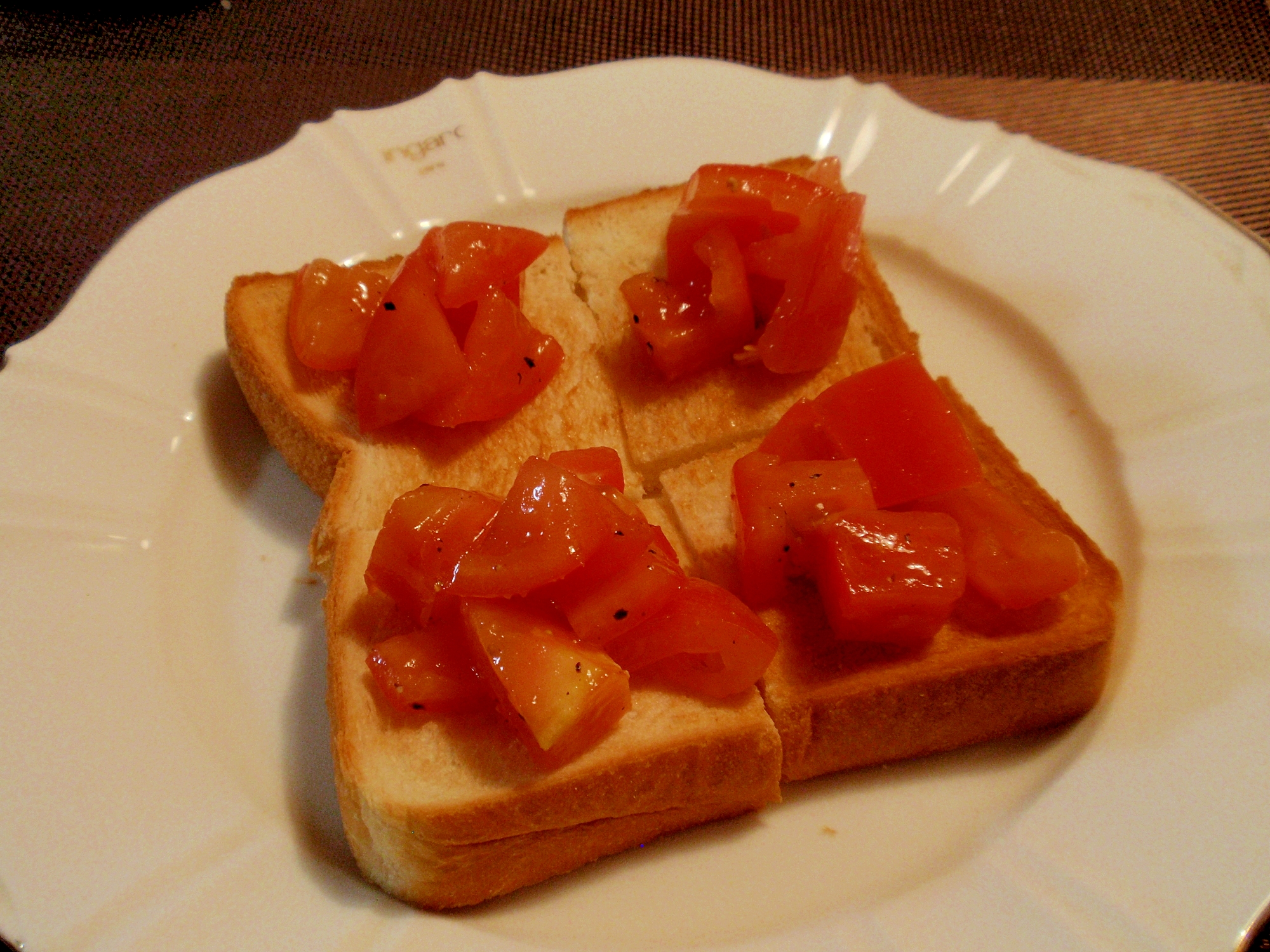 食パンでブルスケッタ風☆彡