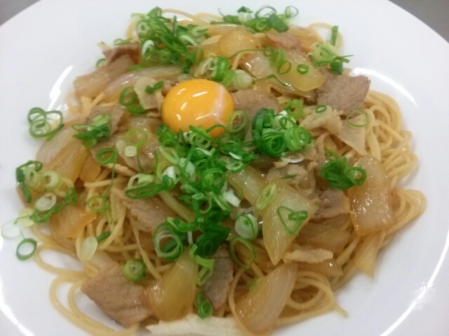 すき焼き風パスタ