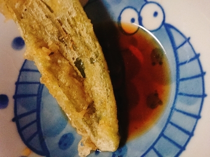 カレー風味ピーマンの天ぷら