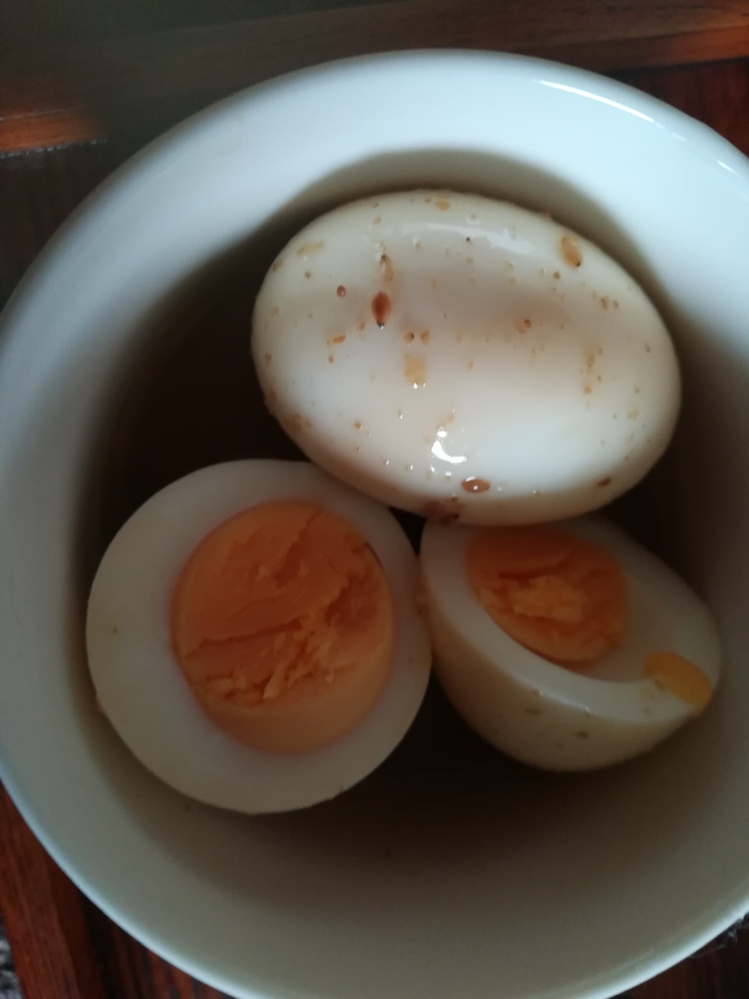 【副菜】ごまドレッシングに漬ける　煮卵