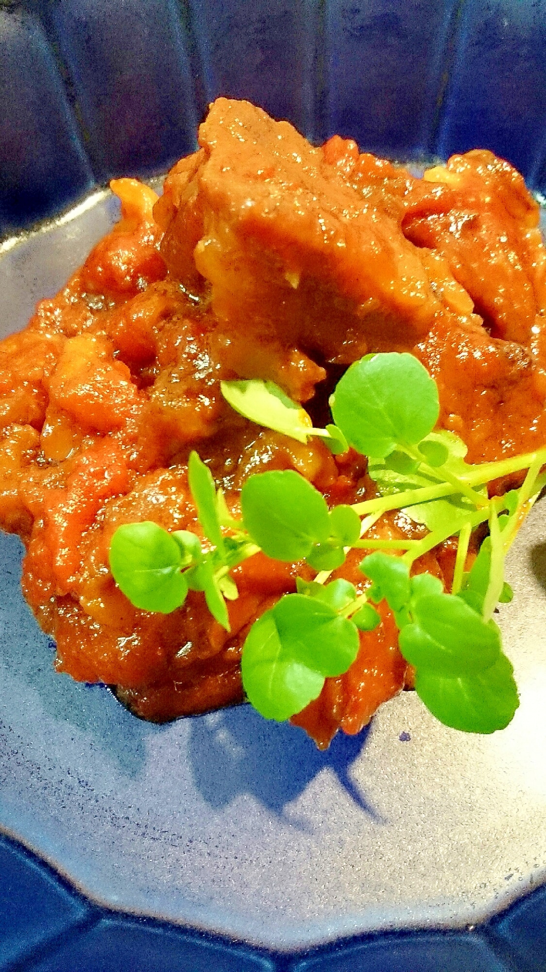 電気圧力鍋で◎トマトの牛すじ煮込み