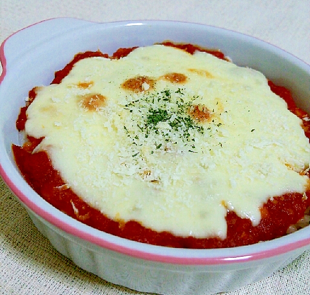 トマトパスタソースで☆簡単美味しいドリア