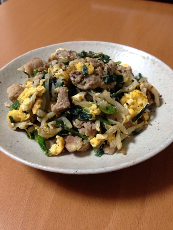 豚にらもやしの卵炒め レシピ 作り方 By ちーたまちー 楽天レシピ