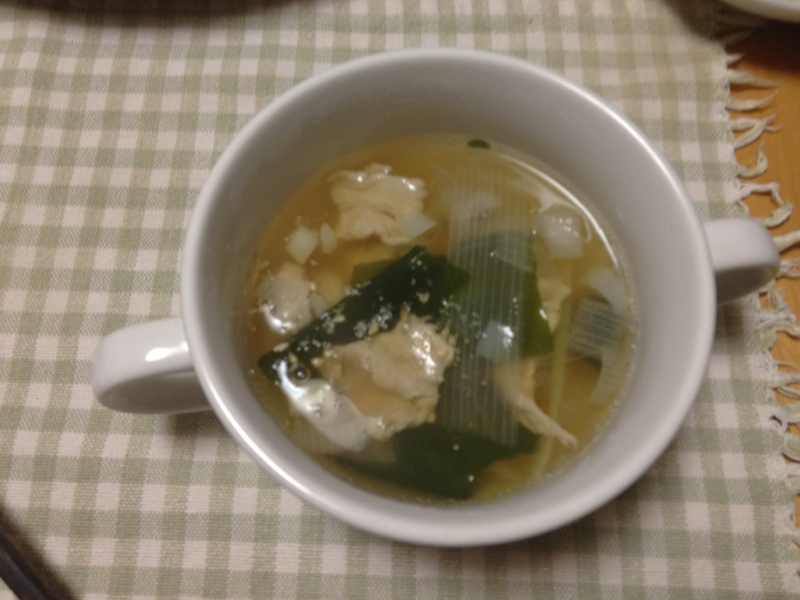 ワカメの中華スープ
