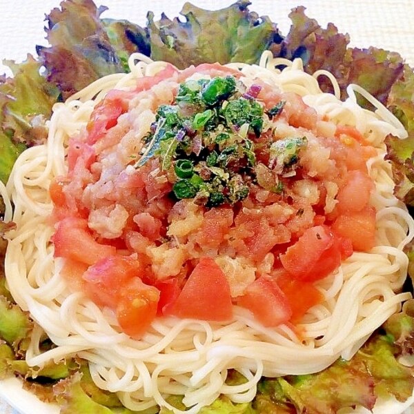 刺身のカルパッチョで 洋風サラダ冷や麦 レシピ 作り方 By 体脂肪率11 夫人 楽天レシピ 刺身のカルパッチョで 洋風サラダ冷や麦 レシピ 作り方 By 体脂肪率11 夫人 楽天レシピ