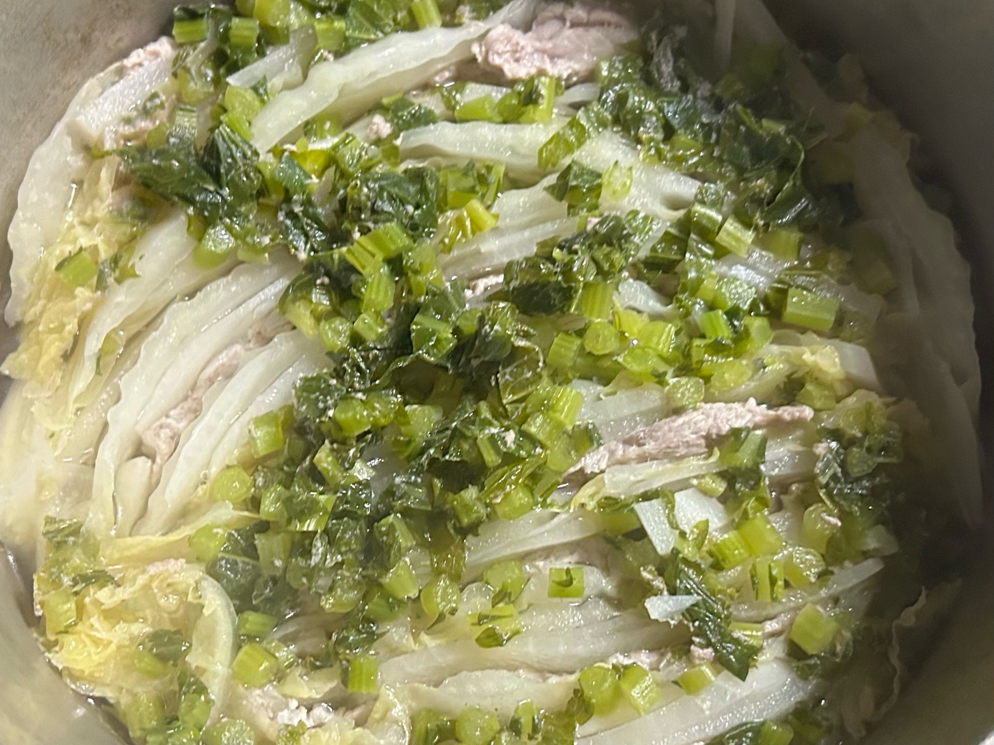 大根、かぶ、白菜のミルフィーユ鍋