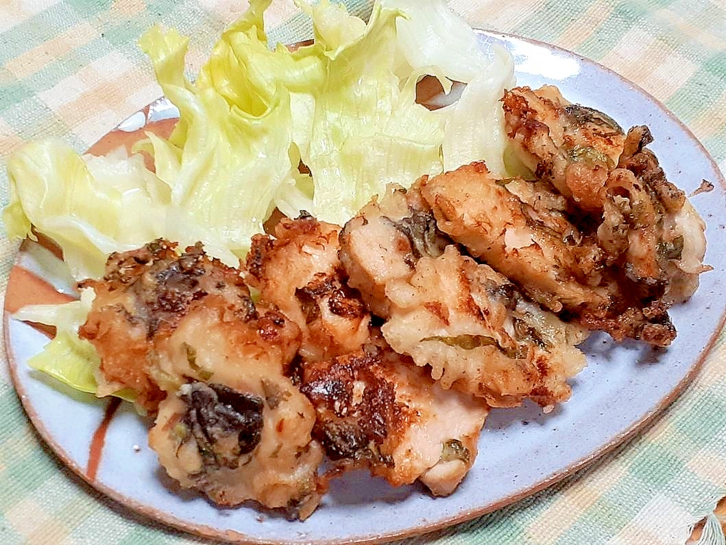 鶏むね肉の梅シソ揚げならさっぱりで夏におすすめ レシピ 作り方 By Swimhiro10 楽天レシピ
