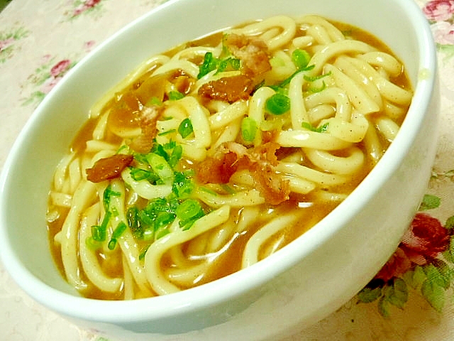 牛肉入り❤レトルトカレーで簡単カレーうどん❤