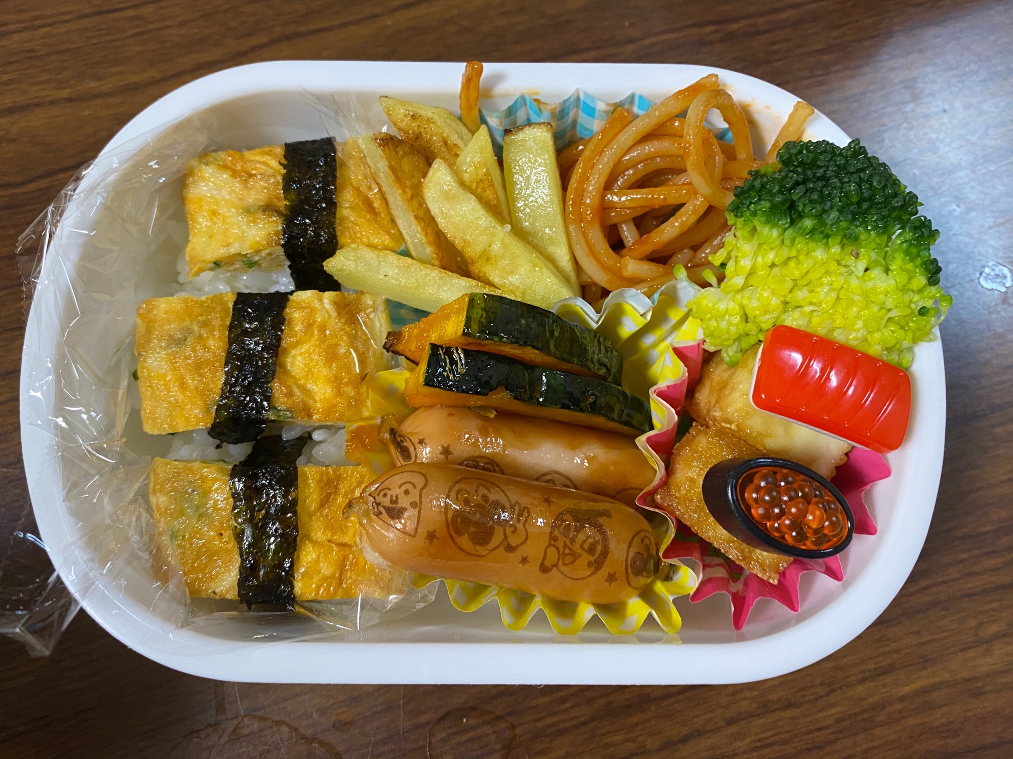 3歳児のお弁当☆卵お寿司風弁当