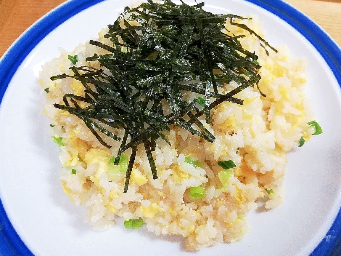 こぶ茶で明太子チャーハン