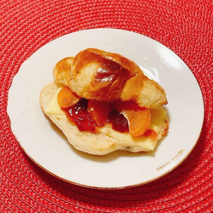 みかんジャム♪チーズサンド✧˖°
