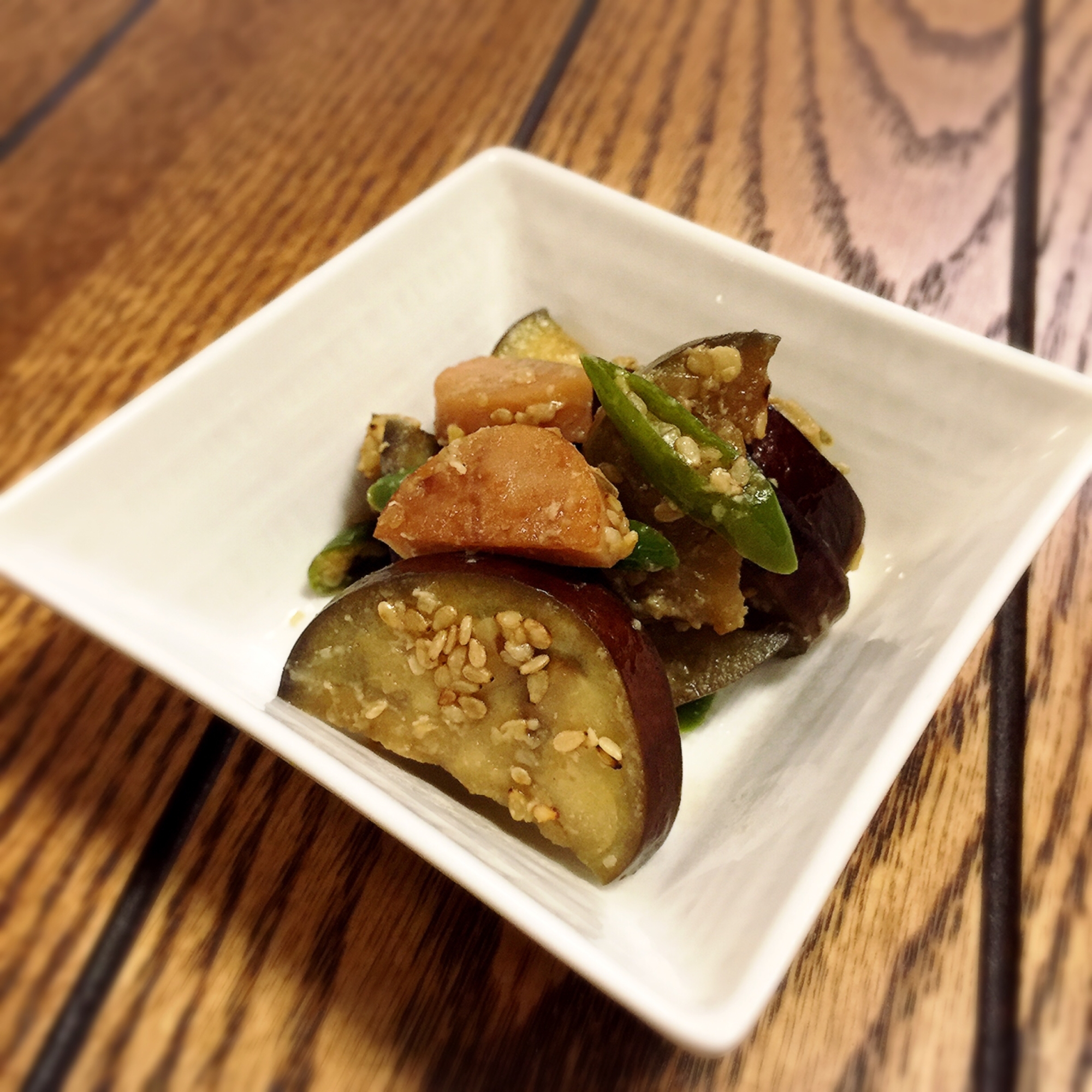 一寸一品 お茄子と青唐辛子の味噌炒め レシピ 作り方 By りっかのごはん 楽天レシピ