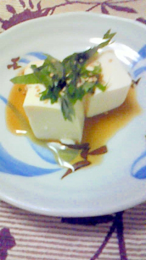 大葉のせ豆腐