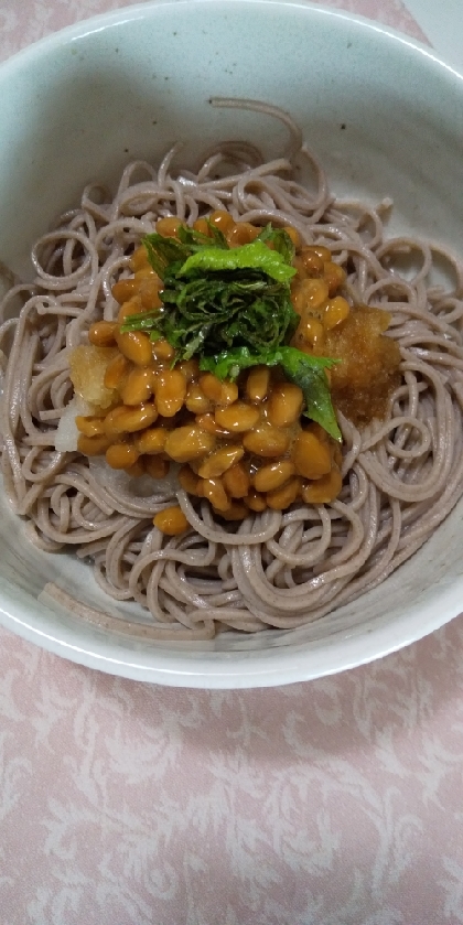 納豆おろし蕎麦