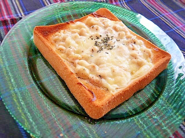 簡単♪大豆のチーズトースト