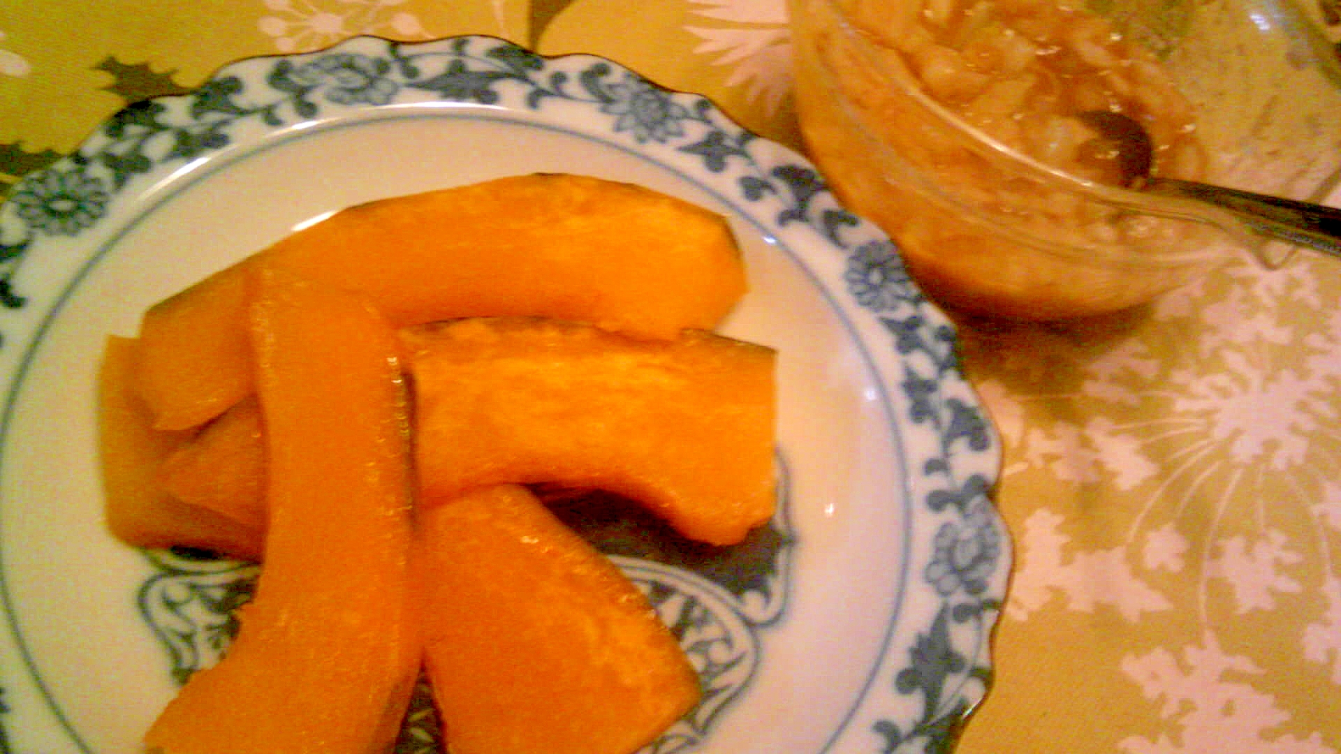 グリルかぼちゃの玉葱・カレー・すりおろし玉葱ソース