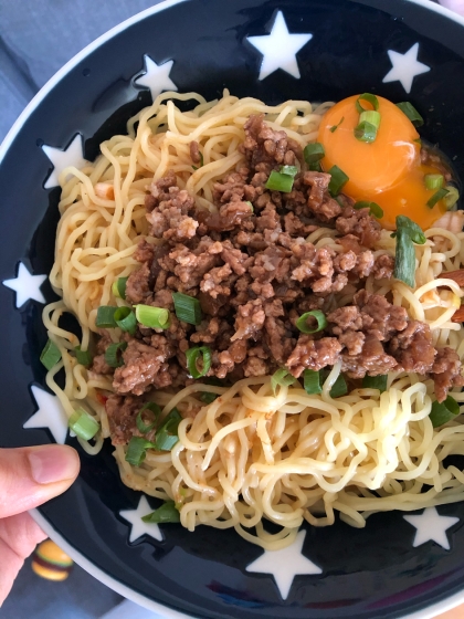 ピリ辛っ汁なし坦々麺♪