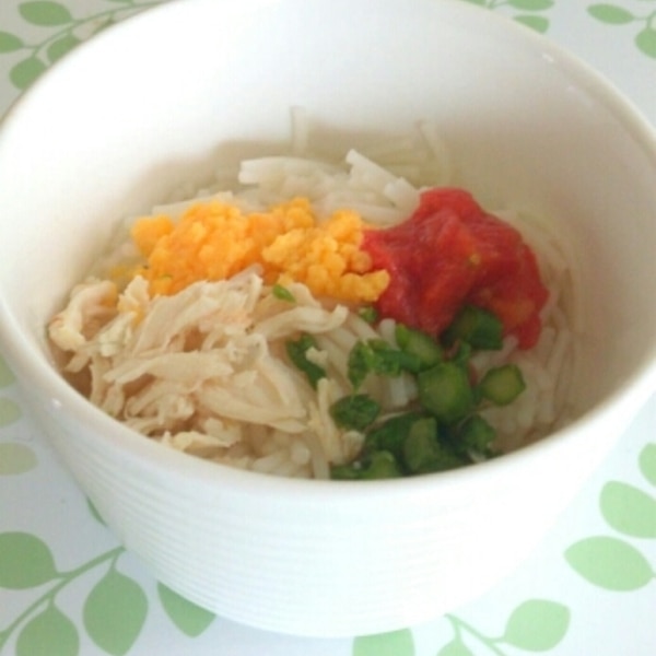 離乳食中期 三色そうめん レシピ 作り方 By はな94 楽天レシピ 離乳食中期 三色そうめん レシピ 作り方 By はな94 楽天レシピ