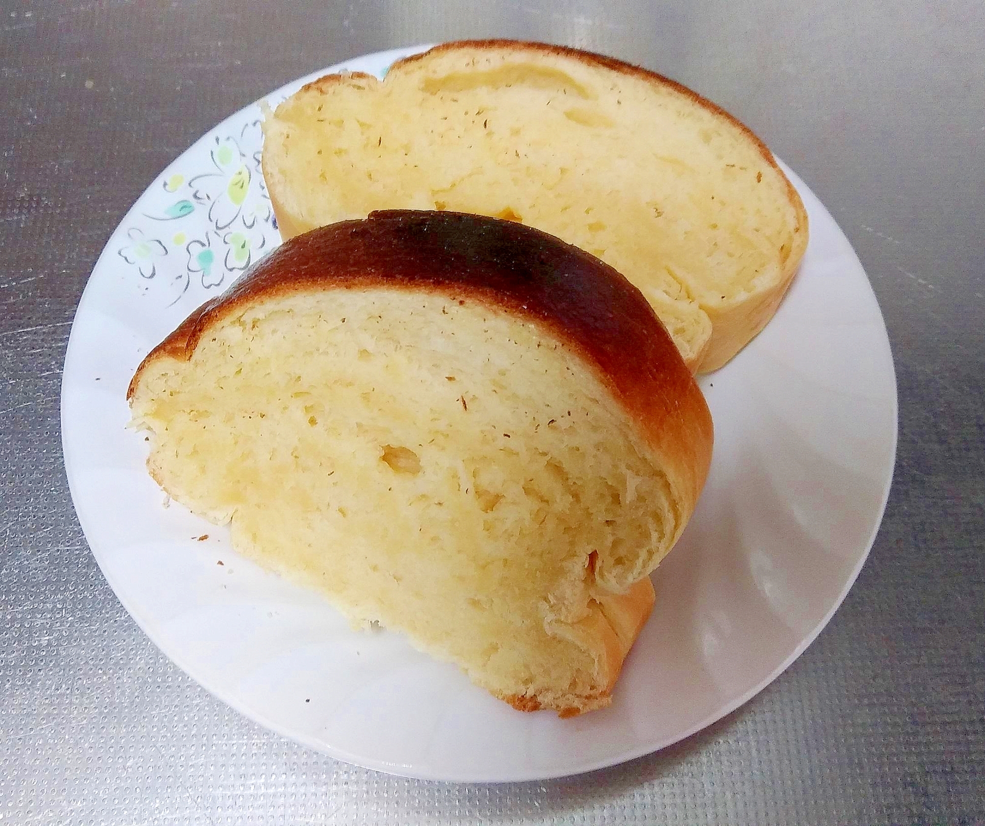 パウンド型で作る、ブリオッシュミニ食パン