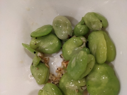 にんにくの香りがとても良く、美味しかったです。そら豆苦手な子供も喜びました。ありがとうございました。