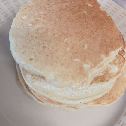 バレンタインに♪お餅入りもちもちホットケーキ