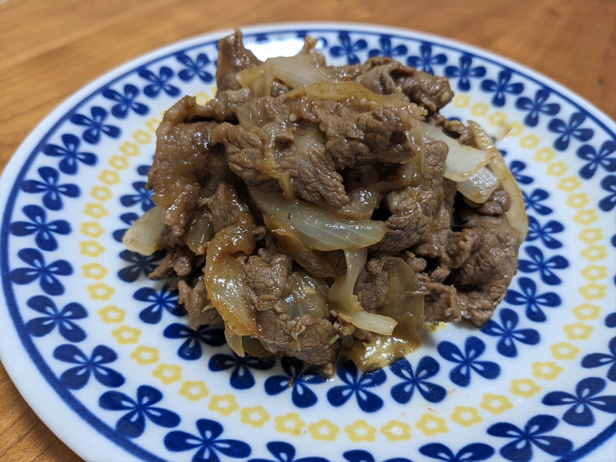 牛肉の生姜と焼肉のタレ炒め