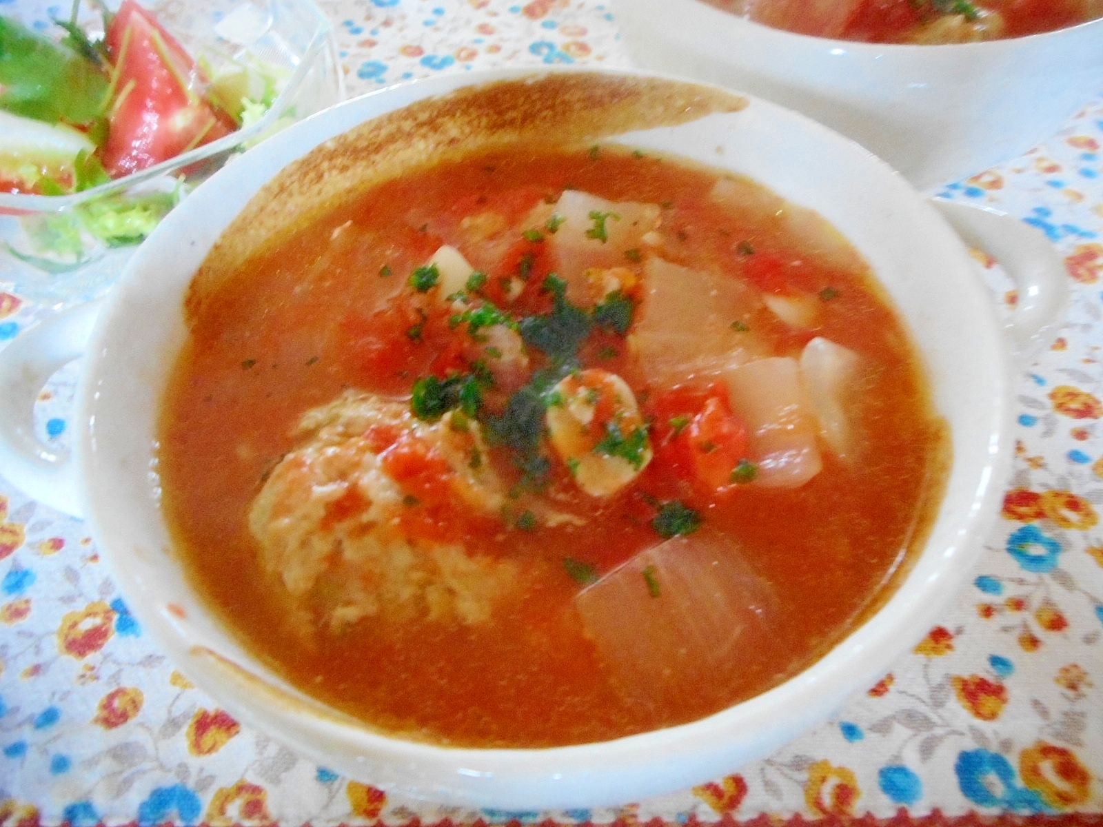アジボールのトマトスープ