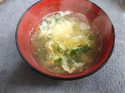 おはようございます
寒くなって温かい汁物が毎食必須です。ふんわり卵で美味しかったです。
ごちそうさま