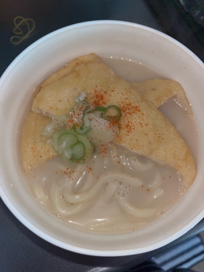 ぽかぽか♡ミルクきつねうどん