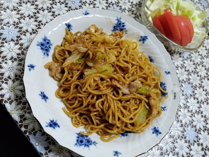 韓国風　ピリカラ焼きそば　コチュジャン風味