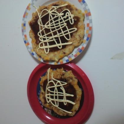 初めてお好み焼きに豆腐を入れてみましたが、違和感なく美味しかったです！