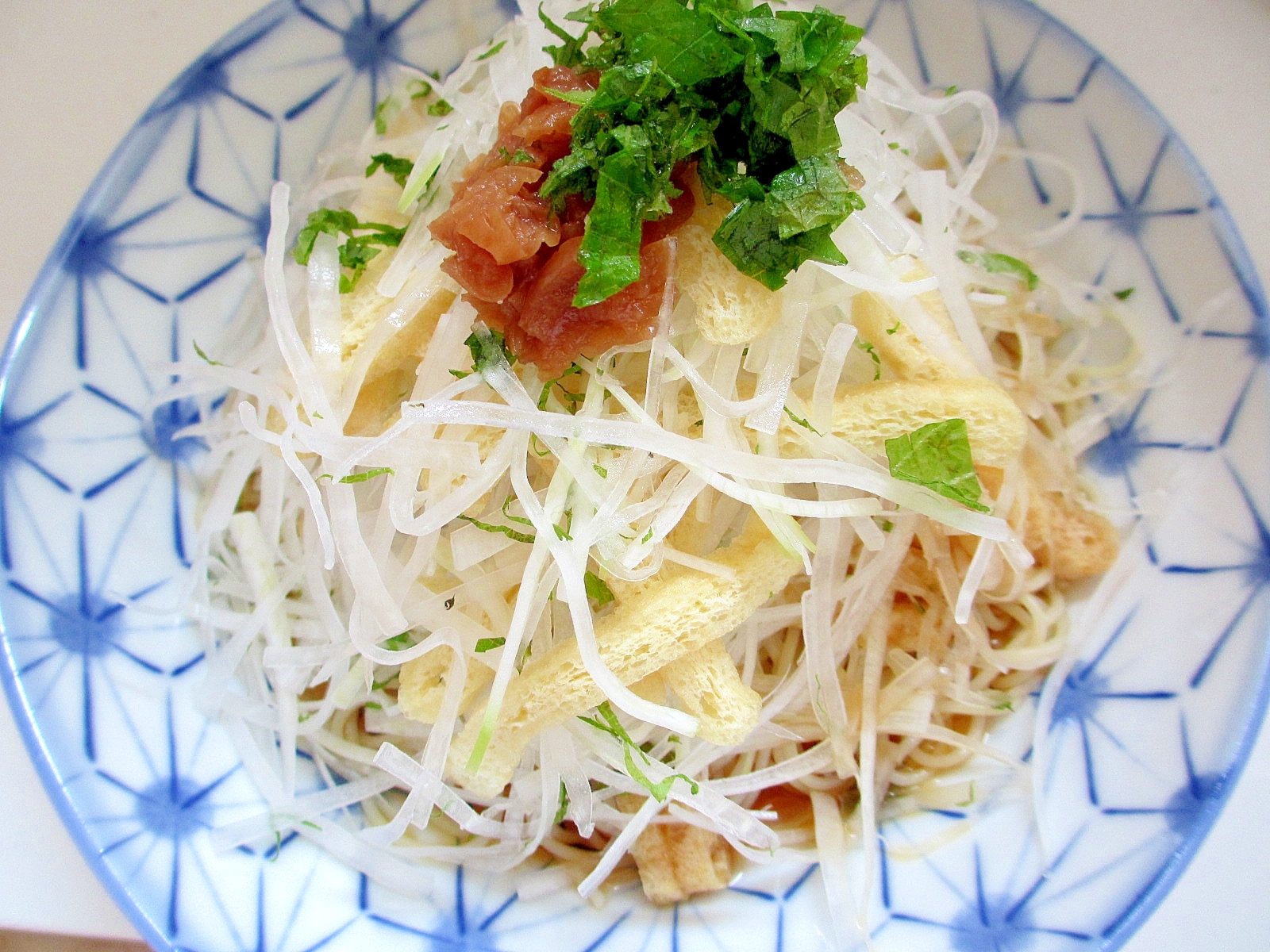 梅しそ大根サラダパスタ