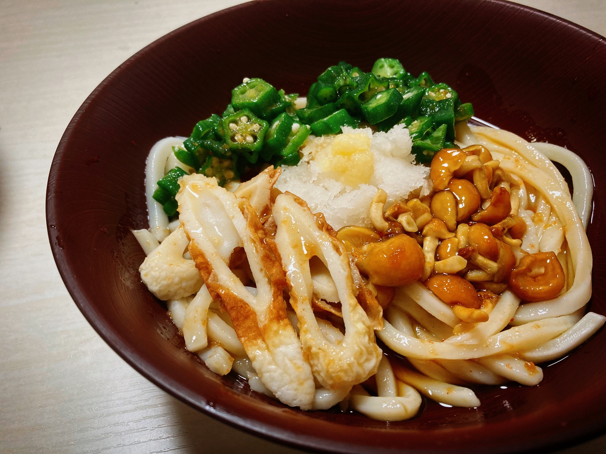 さっぱりなめこおろしうどん